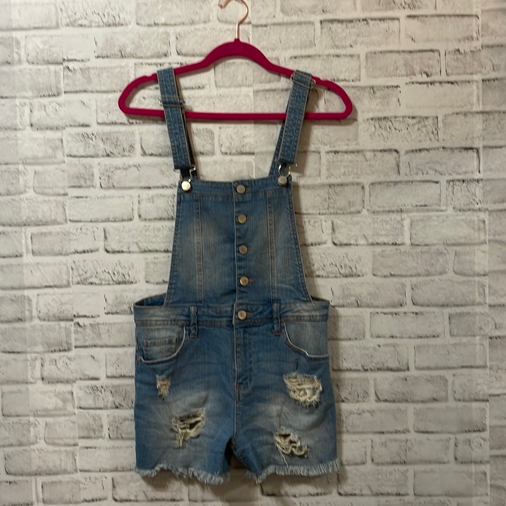 Harper Blue Denim Women Jeans Overalls, size XS